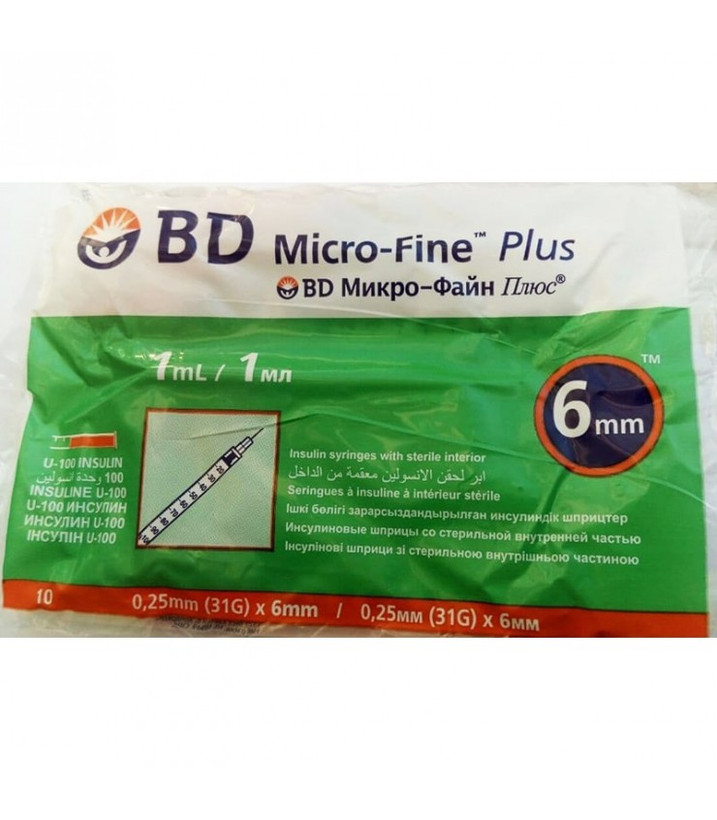 سرنگ انسولین BD مدل Micro-Fine حجم 1 میلی لیتر