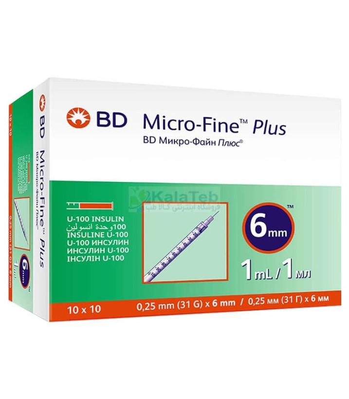 سرنگ انسولین BD مدل Micro-Fine حجم 1 میلی لیتر