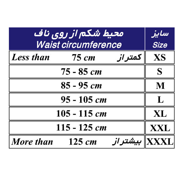 کمربند کرست لومبوساکرال طبی طب و صنعت کد 53100